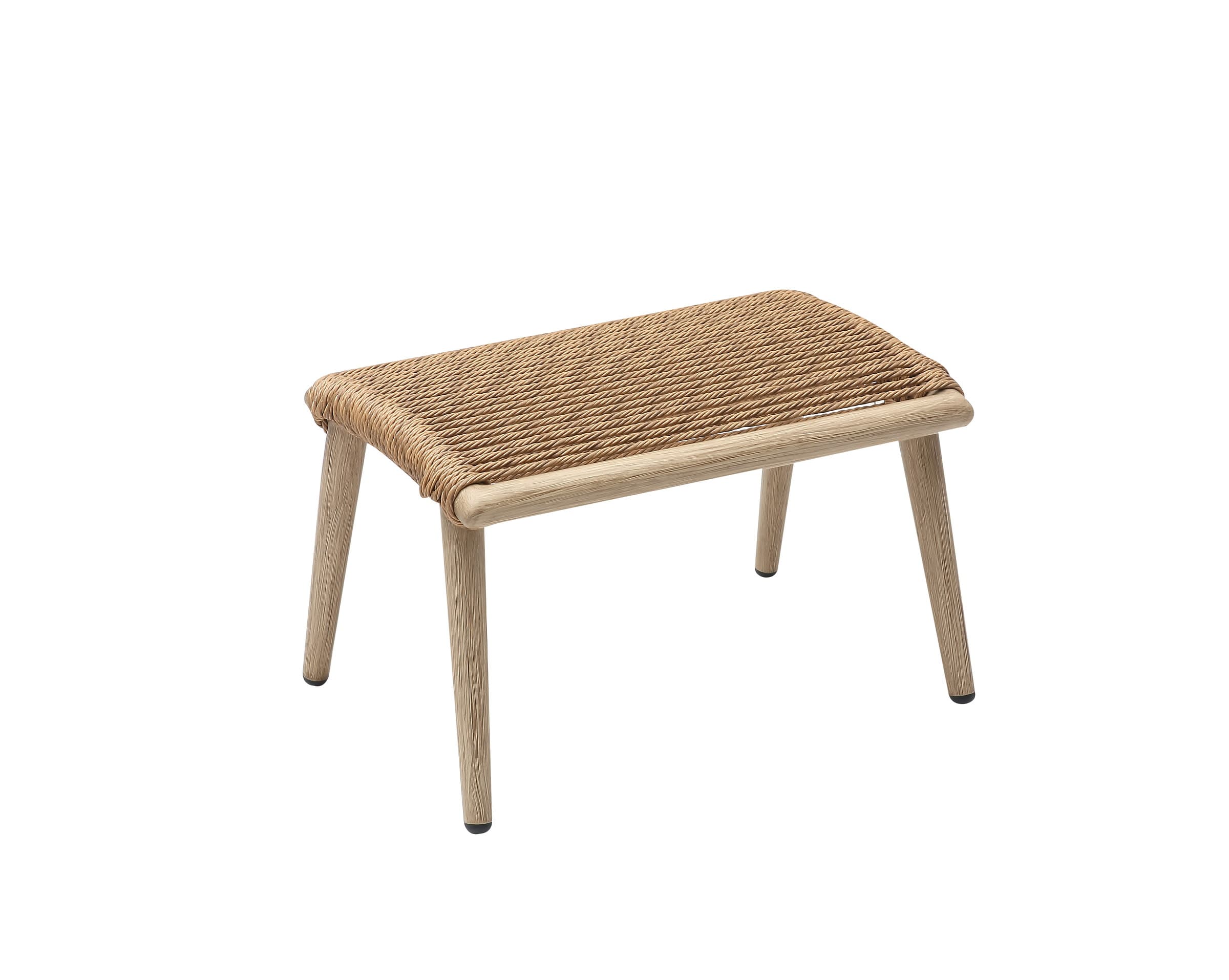 BP-2035 wooden outdoor lounge chair with a footstool — view 6