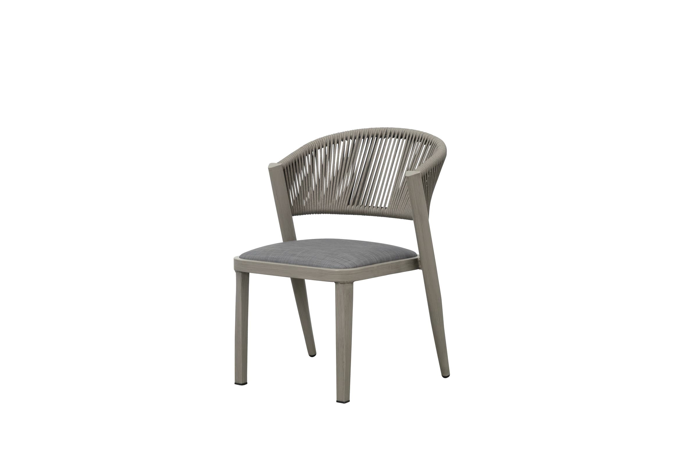 BP-3232-R outdoor dining set with four rope-weave chairs on a terrace — view 10