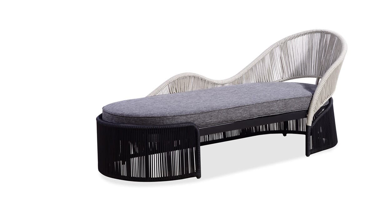 BP-8171A outdoor lounge set in dark weave beside a pool — view 6