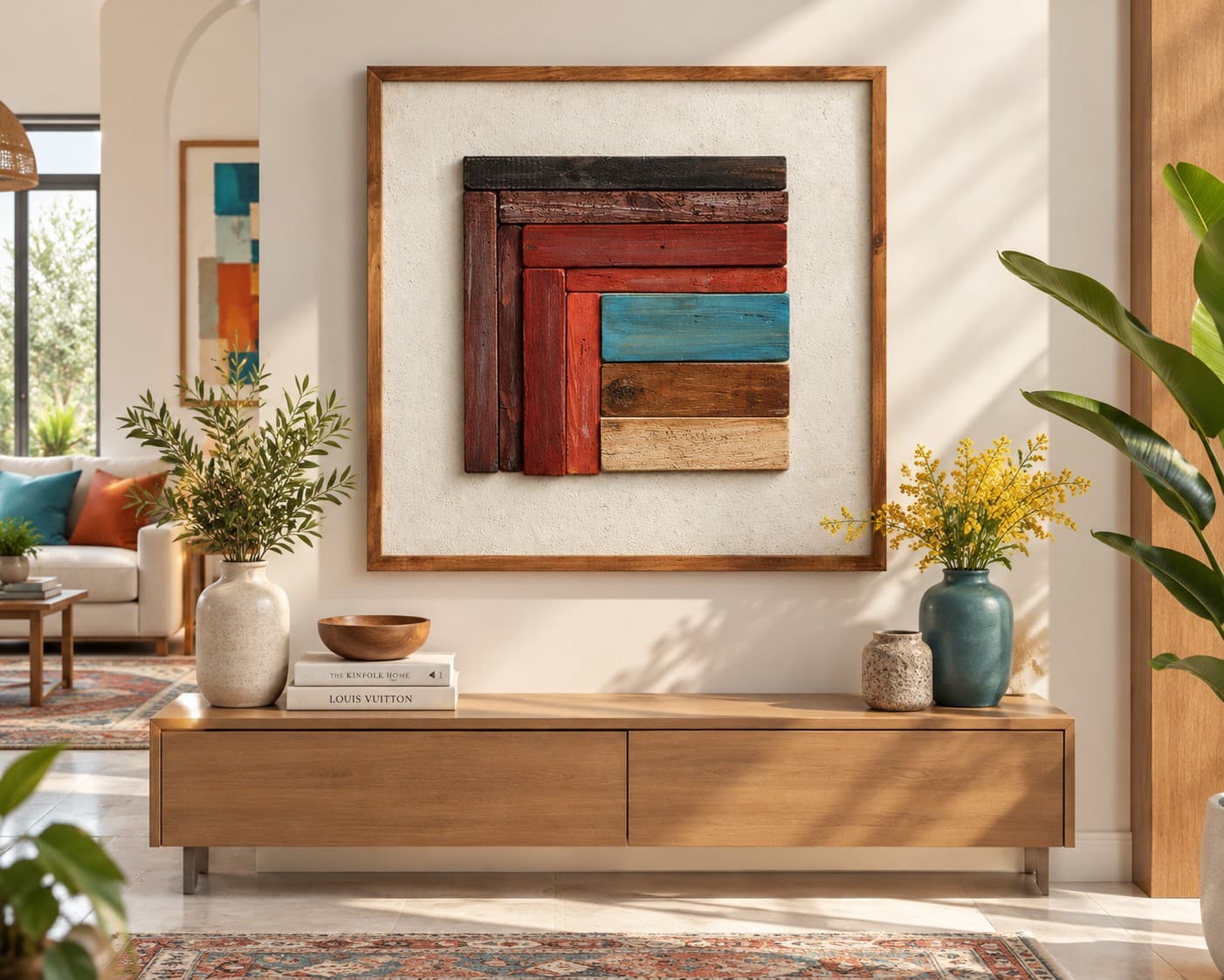 FE8528 Wood Wall Hanging