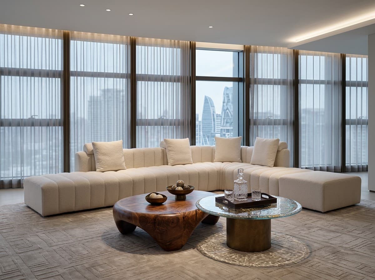MD-SI006 Curved Boucle Sofa