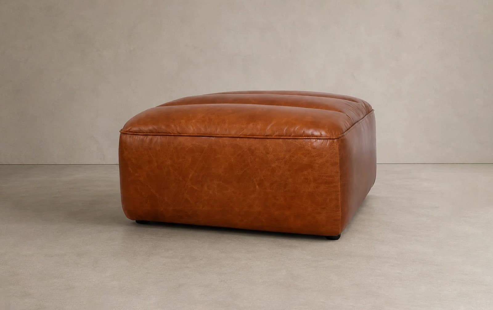 S0672-ST Leather Ottoman
