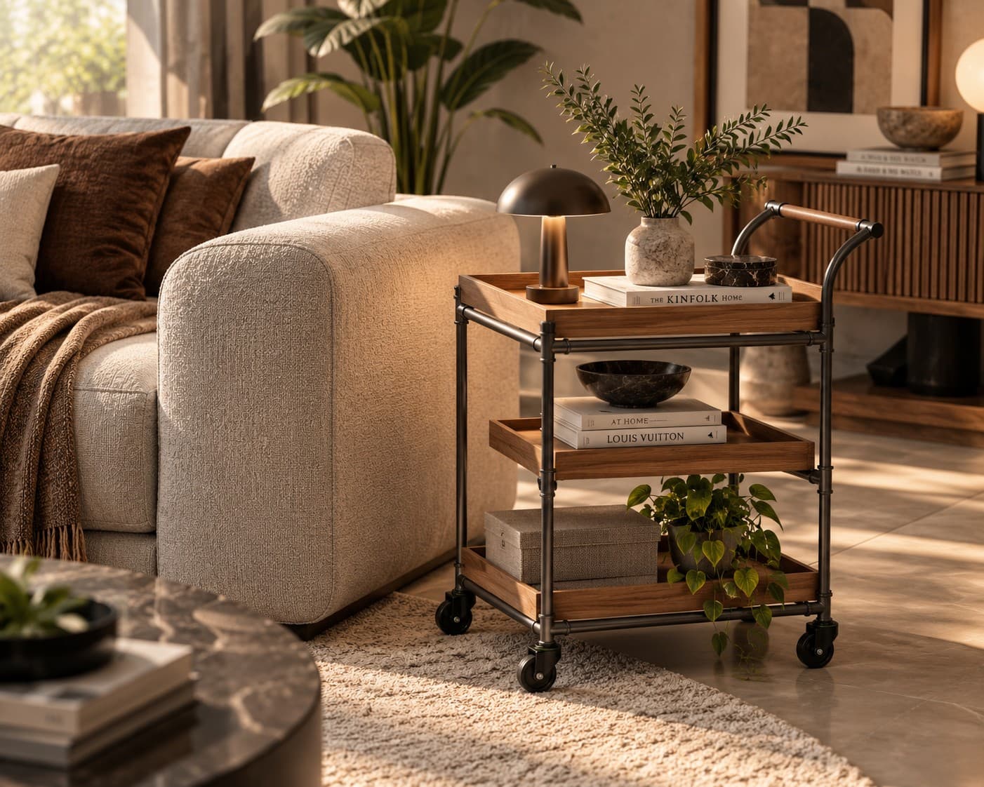 Z0140 Three-Tier Side Table