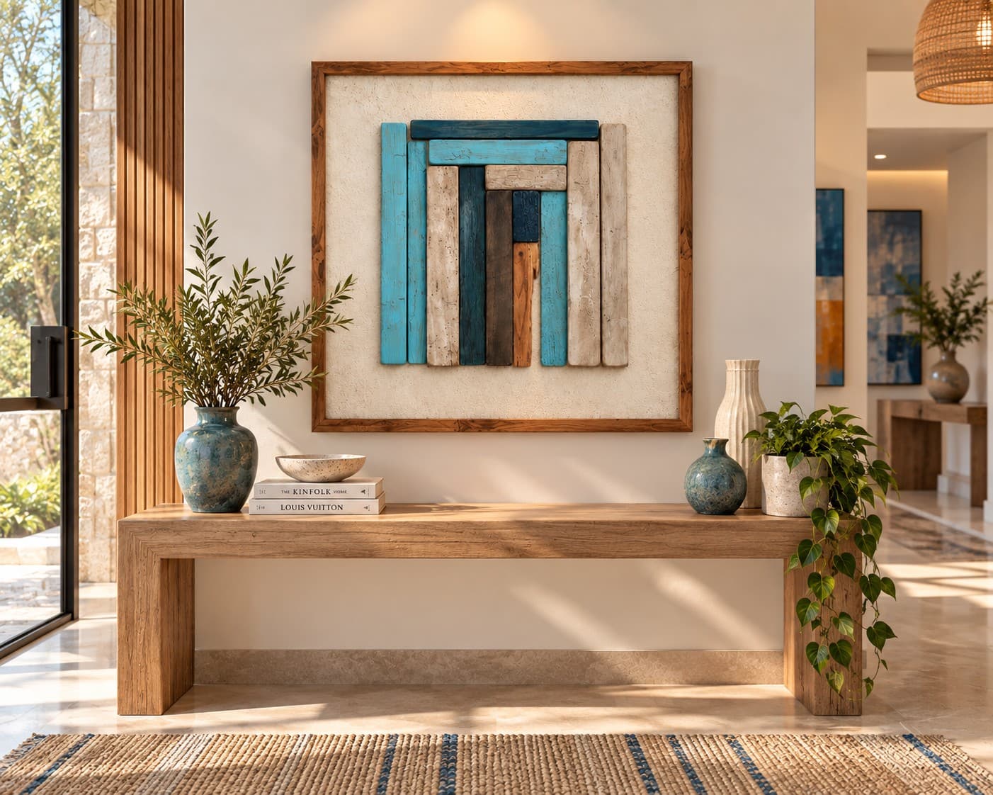 FE8529 Framed Wooden Wall Art
